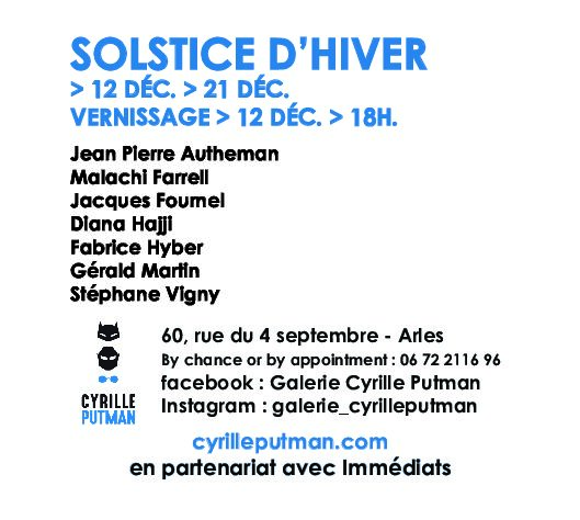 Tellement heureux d'exposer avec des artistes talentueux de la galerie Cyrille Put...