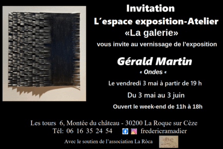 



« Ondes »
Du 3 mai au 3 juin
Art contemporain - Peinture ancienne Restau...